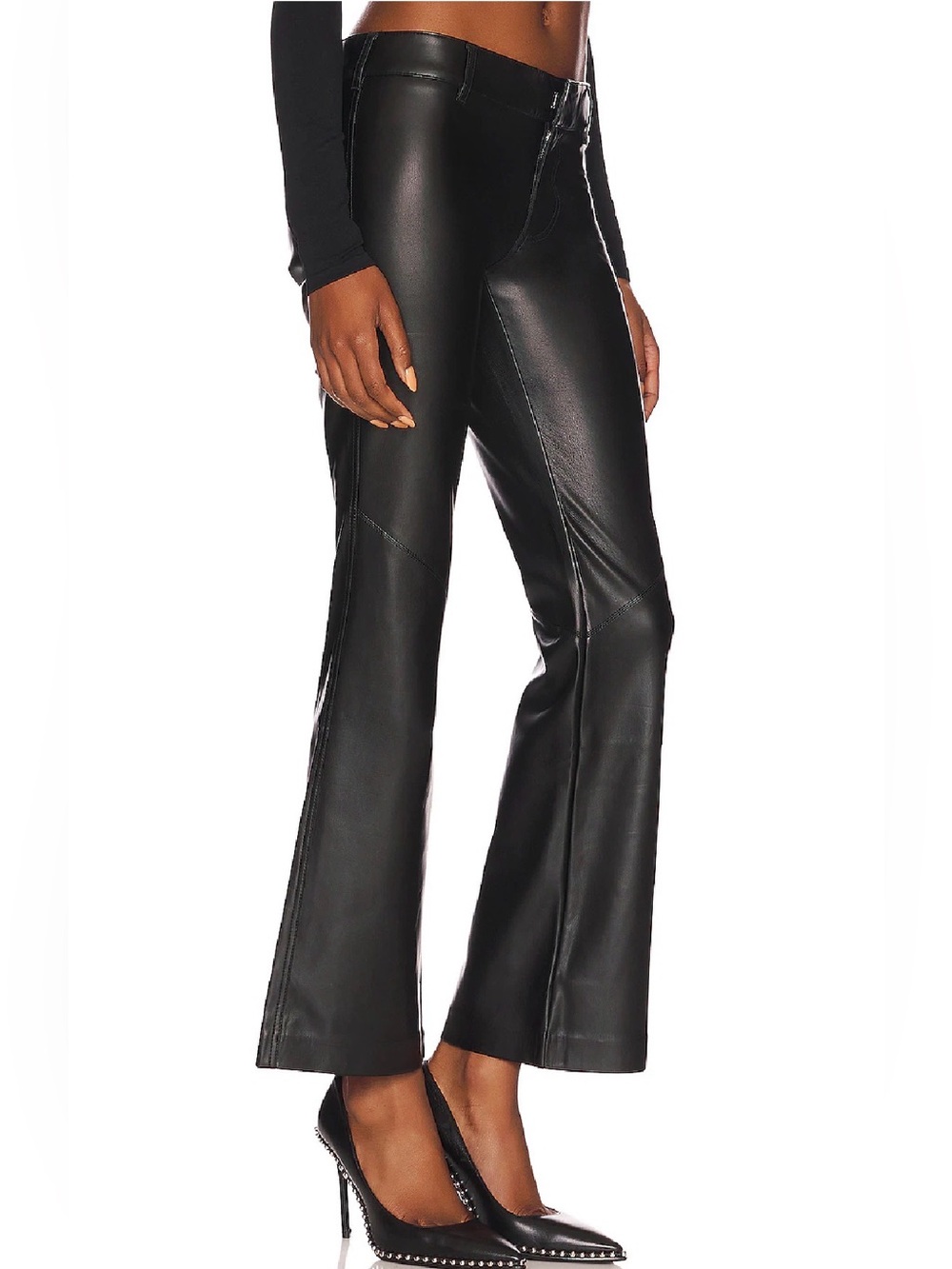 Free People Love Language Low Rise Faux Leather Pants